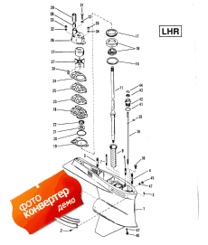 Gear Housing (drive Shaft)lhr 4-hole Water Pick-up (  (  ) lhr 4-hole Water Pick-)