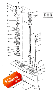 Gear Housing (drive Shaft)rhr 2-hole Water Pickup (  (  ) rhr 2-hole Water Pick)