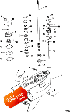 Gear Housing, , Driveshaft, 5.44 Torpedo Sn 1b980359 & Below ( , , Drive, 5.44 Torpedo Sn 1b980359 & )