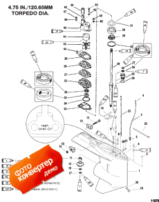 Gear Housing (driveshaft-counter-s/n-0g437999 & Below) (  (drive-counter-s / n-0g437999 & ))