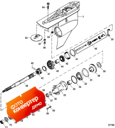 Gear Housing (prop Shaft) (standard Rotation) (�������� ������ (prop Sha �����) (�������� Rotation))