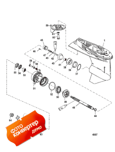 Gear Housing, Propeller Shaft - 1.64:1 Gear Ratio (    - 1.64: 1  )