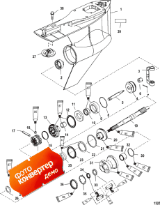 Gear Housing, Propeller Shaft - Counter Rotation (    -  )