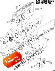 Gear Housing, Propeller Shaft - Counter Rotation (    -  )