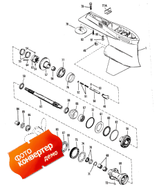 Gear Housing (propeller Shaft)lhr 2-hole Water Pick-up (  (  ) lhr 2-hole Water Pick-)