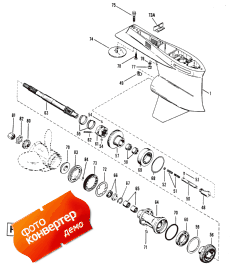 Gear Housing (propeller Shaft)rhr 2-hole Water Pickup (  (  ) rhr 2-hole Water Pick)