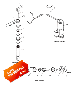 Parts Breakdown Tilt Cylinder, Trim Cylinder, Motor & Pump (Parts Breakdown ������� �������, ������� �����, Motor & �����)