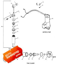 Parts Breakdown Tilt Cylinder, Trim Cylinder, Motor & Pump (Parts Breakdown  ,  , Motor & )