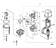 Pump/motor, Metal Reservoir (design I - 846170a 1) ( / motor, Metal  (design I - 846170a 1))