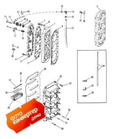 Reed Block And Cylinder Head (Reed Block    )