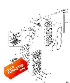 Reed Block And Cylinder Head (Reed Block    )