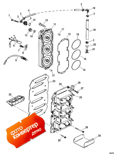 Reed Block And Cylinder Head (Reed Block    )