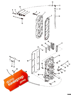 Reed Block And Cylinder Head (Reed Block    )