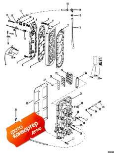 Reed Block And Cylinder Head (Reed Block    )