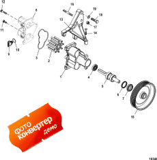 Sea Water Pump Assembly, Alpha/bravo Closed Cooling (Sea   Assembly, Alpha / bravo Closed )