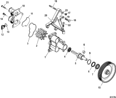 Sea Water Pump Assembly (alpha/bravo Closed Cooling) (Sea   Assembly (alpha / bravo Closed ))