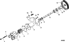 Sea Water Pump Assembly (bravo Standard) 1a299999 And Below (Sea   Assembly (bravo ) 1a299999  )