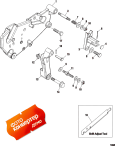 Shift Bracket (bravo Engines) (sn-0m659999 And Below) (  (bravo s) (sn-0m659999  ))