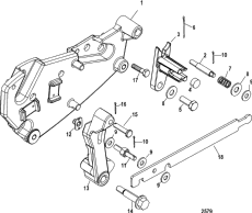 Shift Bracket (bravo Engines) (sn-0m660000 And Up) (  (bravo s) (sn-0m660000  ))