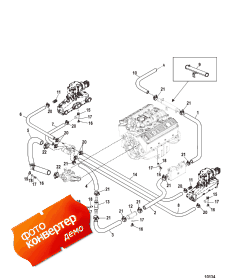 Standard Cooling System (alpha) (7 Point Drain) (  System (alpha) (7 Point Drain))