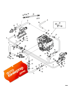 Standard Cooling System (seven Point Drain) (�������� ���������� System (seven Point Drain))