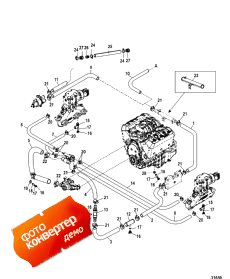 Standard Cooling System, Seven Point Drain (  System, Seven Point Drain)