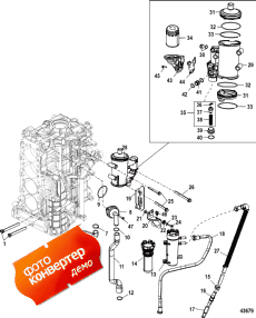 Starboard Cylinder Block/oil Cooler (1b831000 And Above) (Starboard   / oil Cooler (1b831000  ))