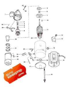 Starter Assembly (50-99418a2) (3.500 In. Dia. End Cap) ( Assembly (50-99418a2) (3.500  Dia. End ))