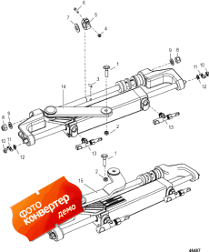 Steering Actuator Assembly (150 Hp And 1.5l Optimax) (������� ������� ��������� Assembly (150 Hp � 1.5l �����imax))