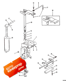 Swivel Bracket And Steering Arm (casting Number 1499-8709c5) (      (casting Number 1499-8709c5))