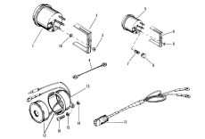 Tachometer, Trim Gauge And Alarm Horn (, Trim Gauge  Al Horn)