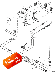 Thermostat Housing (standard Cooling) S/n: 0f305000 & Up (  ( ) S / n: 0f305000 & )