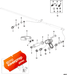 Throttle Lever Assembly, Mechanical Throttle-shift (  Assembly, Mechanical -)