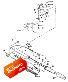 Tiller Handle And Throttle Linkage (   age)