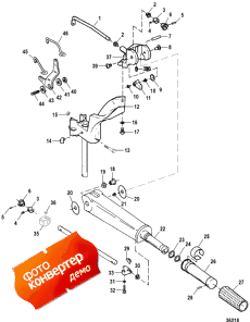 Tiller Handle And Throttle Linkage (   age)