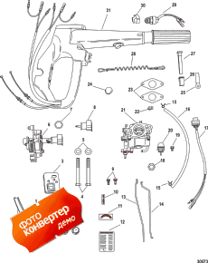 Tiller Handle Conversion Kit-electric, 889246a79 (������� Conversion Kit-electric, 889246a79)