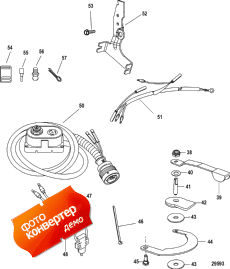 Tiller Handle Kit Components (821455a13 /a17) (������������ �������� ������� Components (821455a13 / a17))