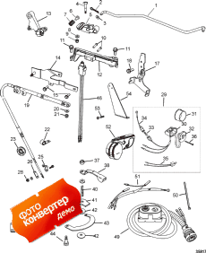 Tiller Handle Kit Components (jet 40) (������������ �������� ������� Components (jet 40))