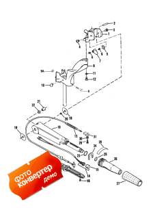 Tiller Handle/twist Grip Throttle (ser. # E090400 Thru E127 ( / twist   (ser. # E090400 Thru E127)