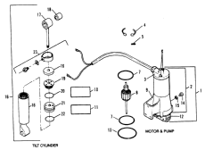 Tilt Cylinder / Motor And Pump (  / Motor  )