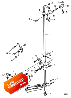 Towershaft And Throttle Linkage, 0e009500 Thru 0e093699 (Tower   age, 0e009500 Thru 0e093699)