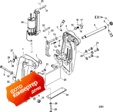 Transom Bracket (s/n Usa-0t801000/ Bel-0p268000 And Up) (  (s / n Usa-0t801000 / Bel-0p268000  ))