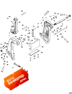 Transom Bracket (sn- Usa 0t800999/ Bel 0p267999 And Below) (  (sn- Usa 0t800999 / Bel 0p267999  ))