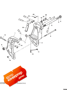 Transom Brackets (s/n-0g589999 And Below) ( s (s / n-0g589999  ))