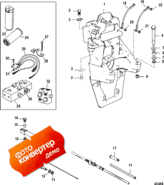 Transom Plate And Shift Cable (Transom    )