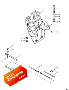 Transom Plate And Shift Cable (Transom �������� � ������ ������������)
