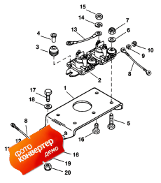 Trim Solenoid Plate (s/n-0g205073 & Below) (Trim Solenoid  (s / n-0g205073 & ))