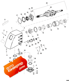 U Joint Housing Assembly (ssm Six - Early Style) (U   Assembly (ssm Six - Early Style))