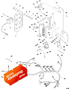 Wiring Haarness, Starter Solenoid And Rectifier (Wi Haarness,    )