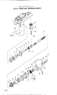    (  ) <br /> Gear Case (Propeller Shaft)